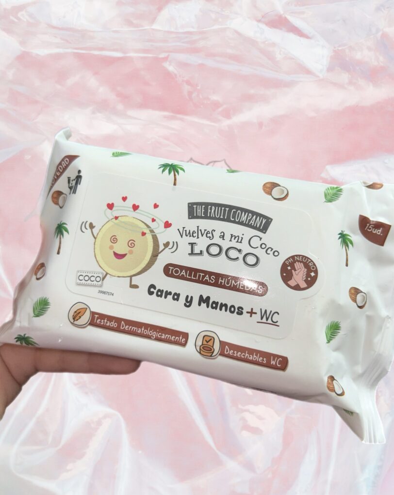 Toallitas para Manos, Cara y WC de Coco