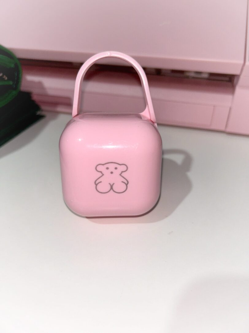 Portachupete Osito Rosa