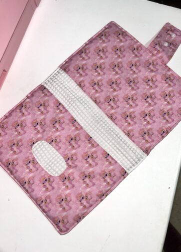 Portatoallitas & Pañales Stitch Rosa