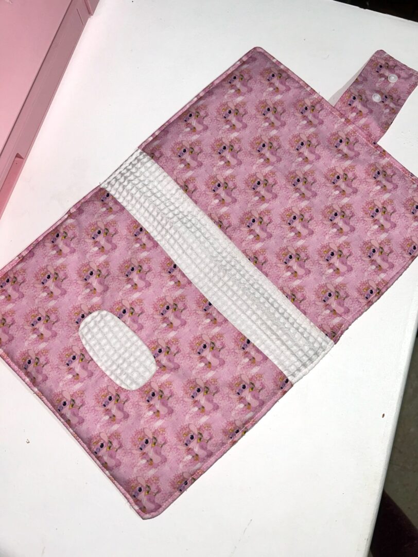 Portatoallitas & Pañales Stitch Rosa