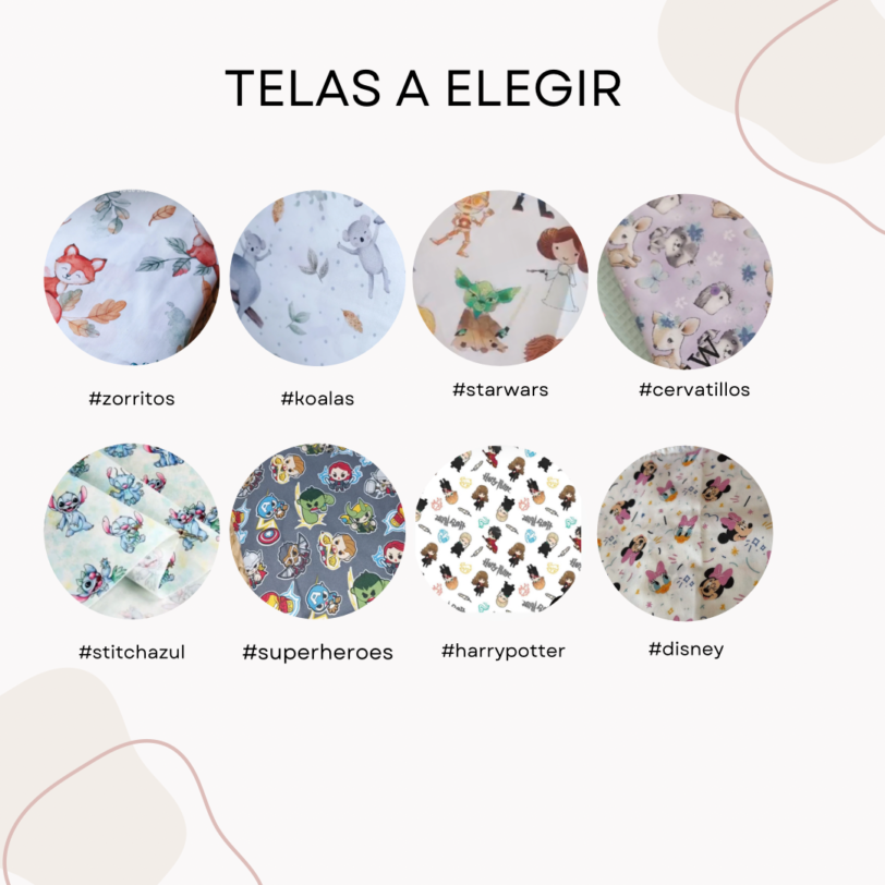 Cambiador de viaje ~ Elige la tela - Imagen 3