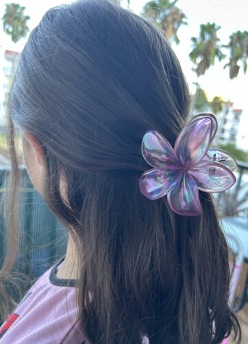 Pinza flor Holográficas