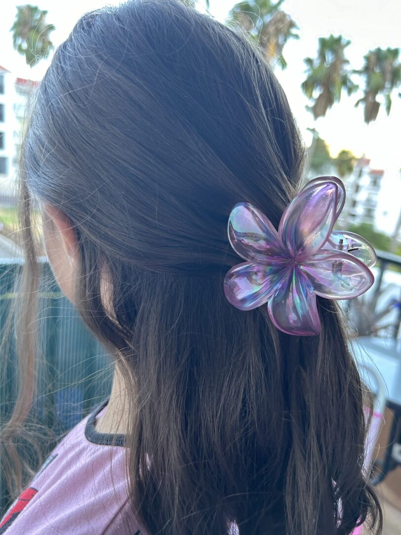 Pinza flor Holográficas