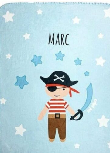 Arrullo terciopelo Pirata personalizado