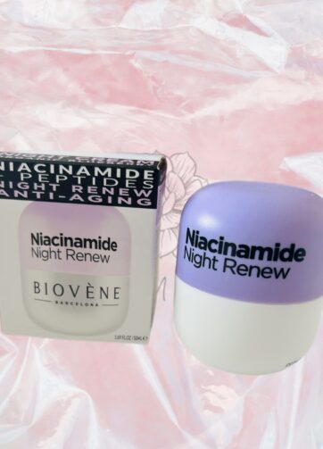 Crema de noche con niacinamida
