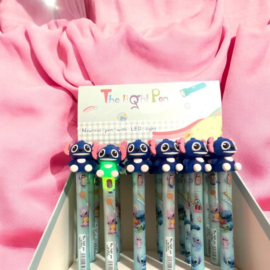 Bolígrafos con luz de Stitch