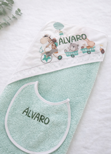 Capa de Baño Animales Personalizado (elige color)