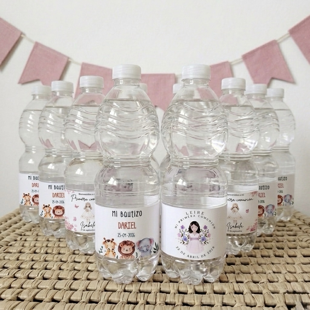 Pegatina para Botellas de Agua personalizadas